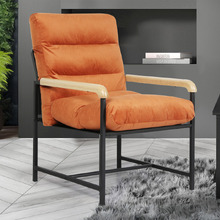 Avenel Velvet Semi-Compressed Accent Chair
